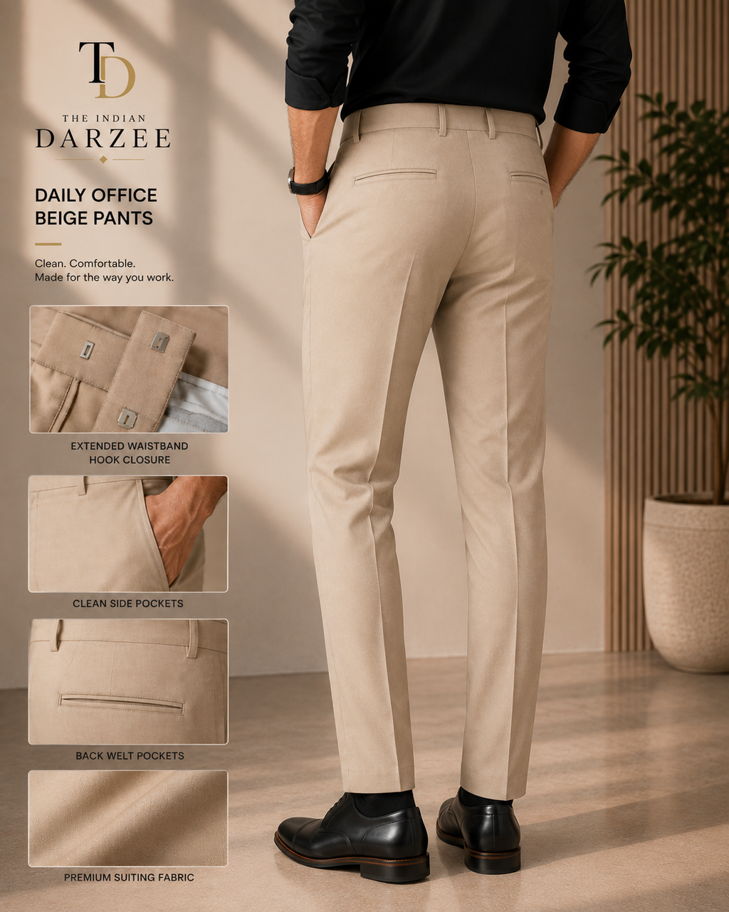 The Signature Beige Trouser