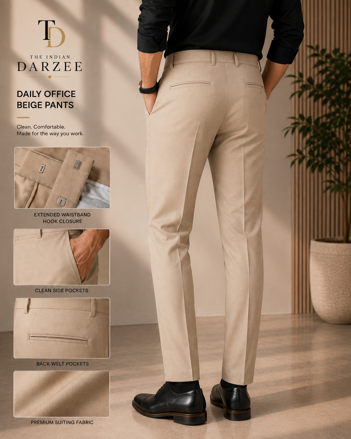 The Signature Beige Trouser