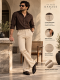 Beige Bootcut Trousers – Premium Japanese Fabric